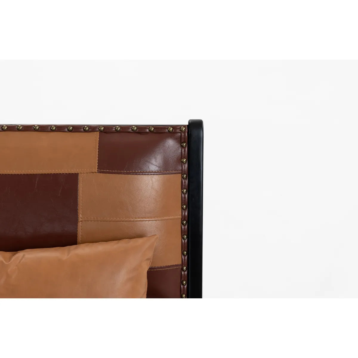 Modern Boho Accent Chair, Antique Brown