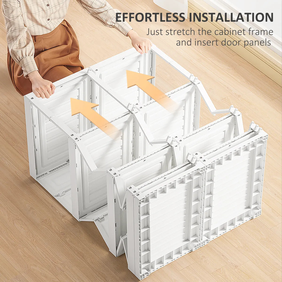 Portable Wardrobe Closet with Hanging Rod – view 5