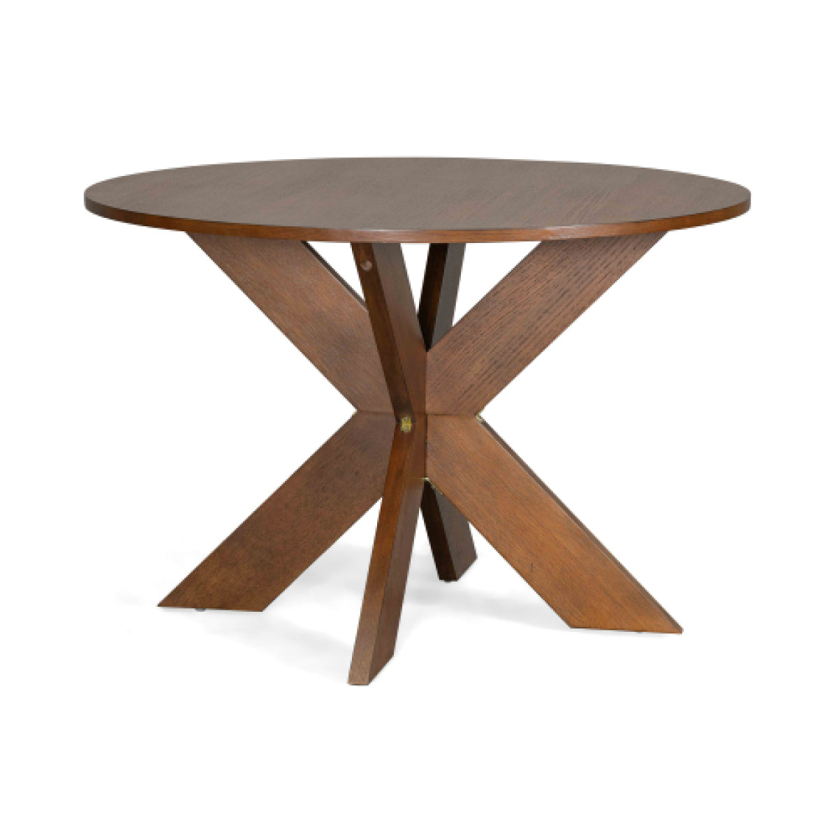 46" Round Dining Table – MDF Farmhouse Style, Seats 5 Kitchen Table – view 8
