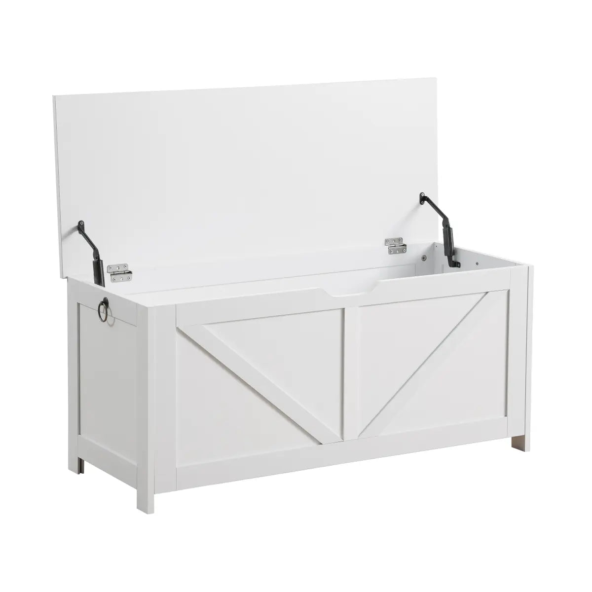 Hinged Lid Storage Chest Bench for Entryway