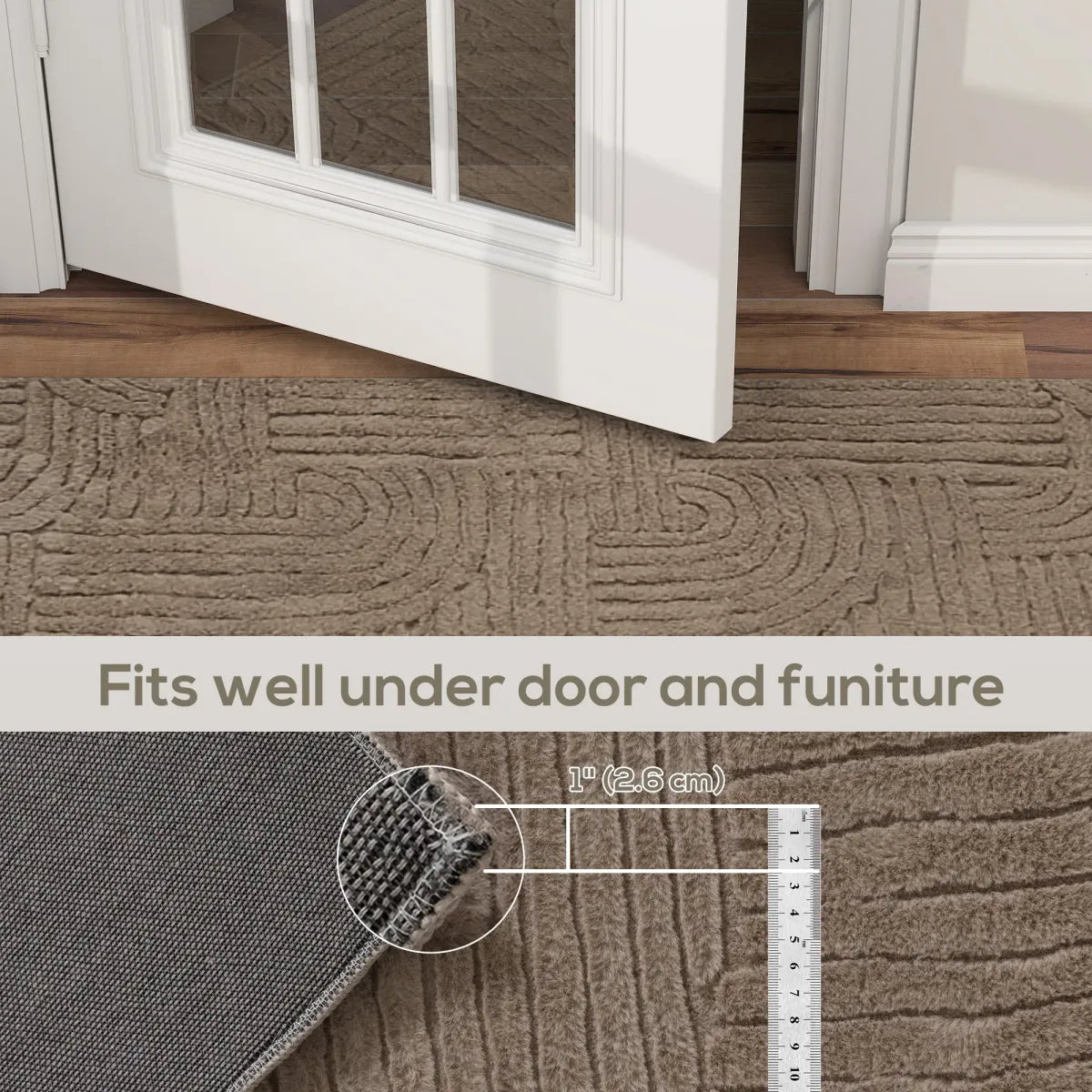 Faux Fur Area Rug – Soft Plush Shag Rug for Living Room and Bedroom