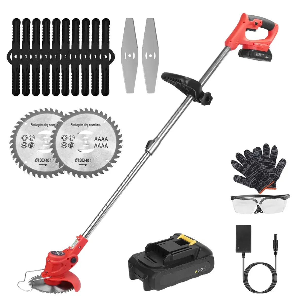 Cordless Electric Grass Trimmer – Alloy Blade