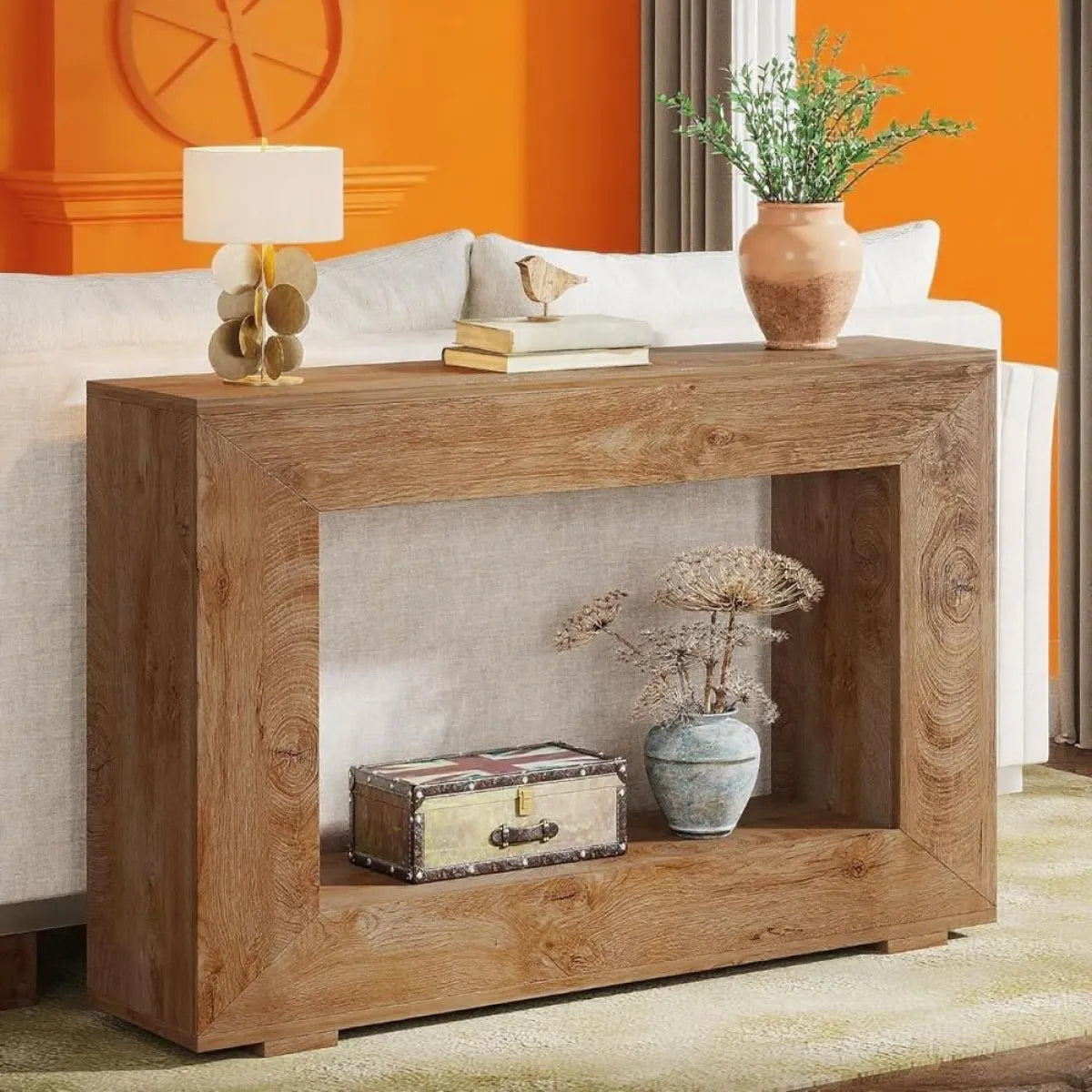 Oak Entryway Console Table – view 5