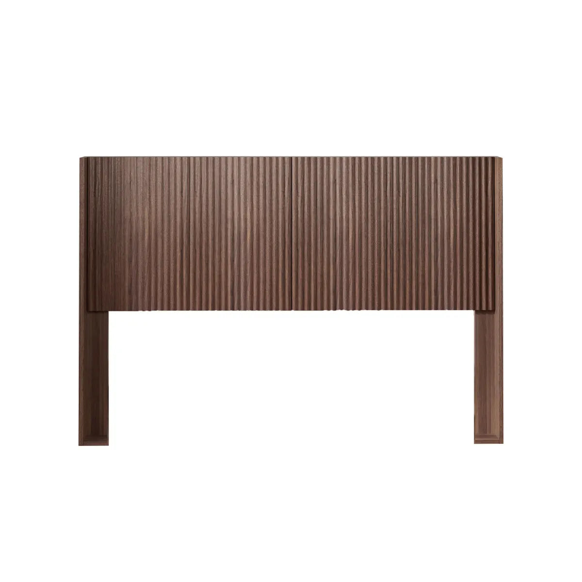 Fluted Panel Wood Headboard, Walnut