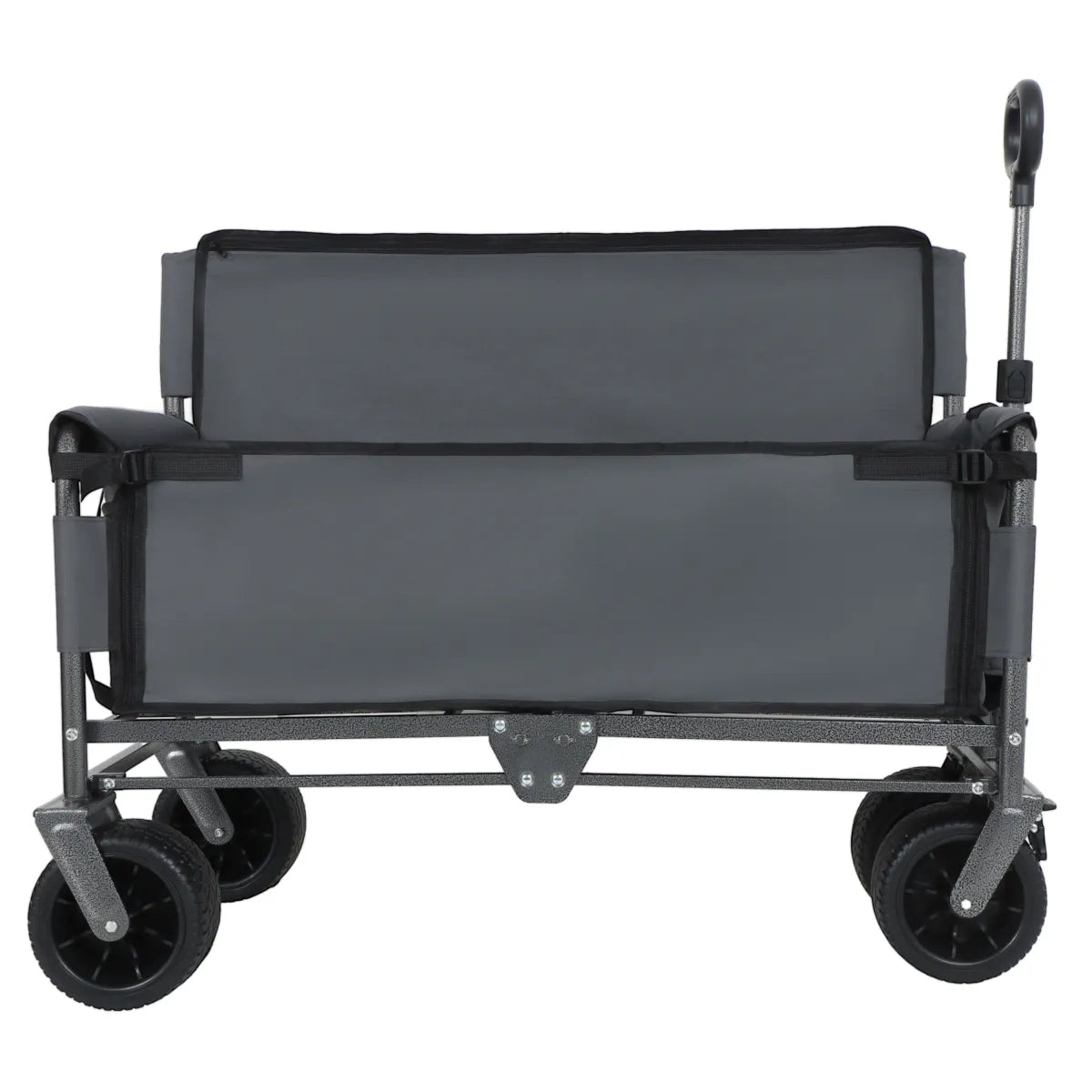 3-in-1 Convertible Folding Wagon Cart – Bench Seat & Storage, 500 lb Capacity