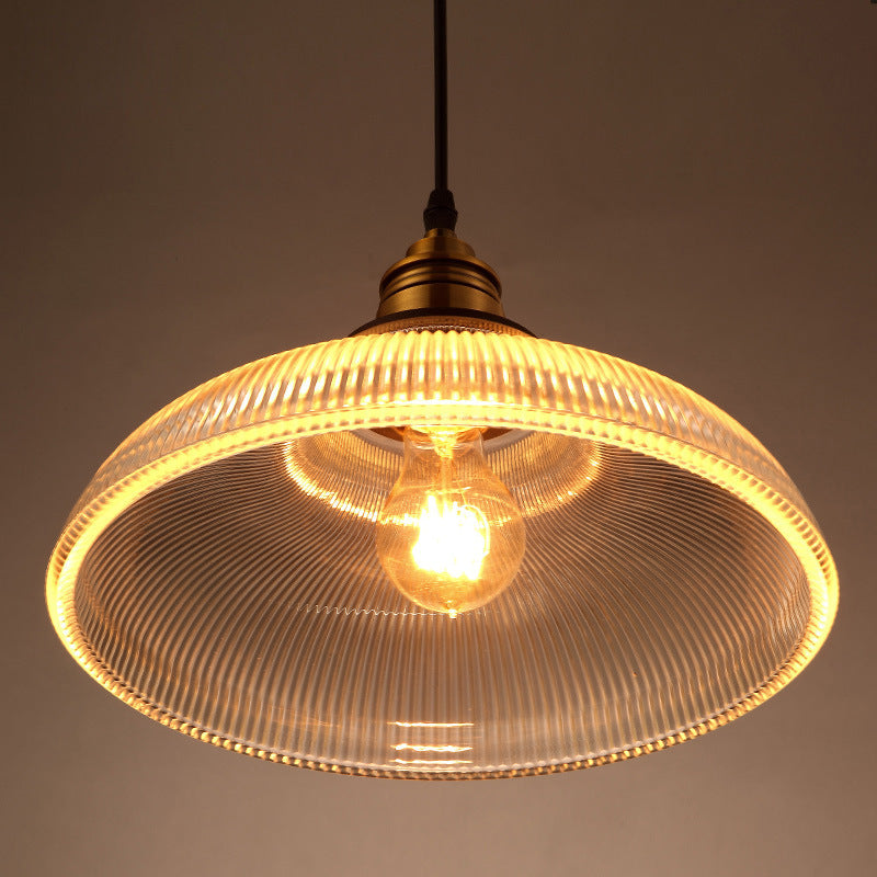 Nordic industrial glass pendant light