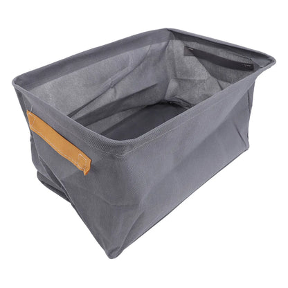 6-Piece Foldable Fabric Storage Bin Set for Closet and Wardrobe, Grey