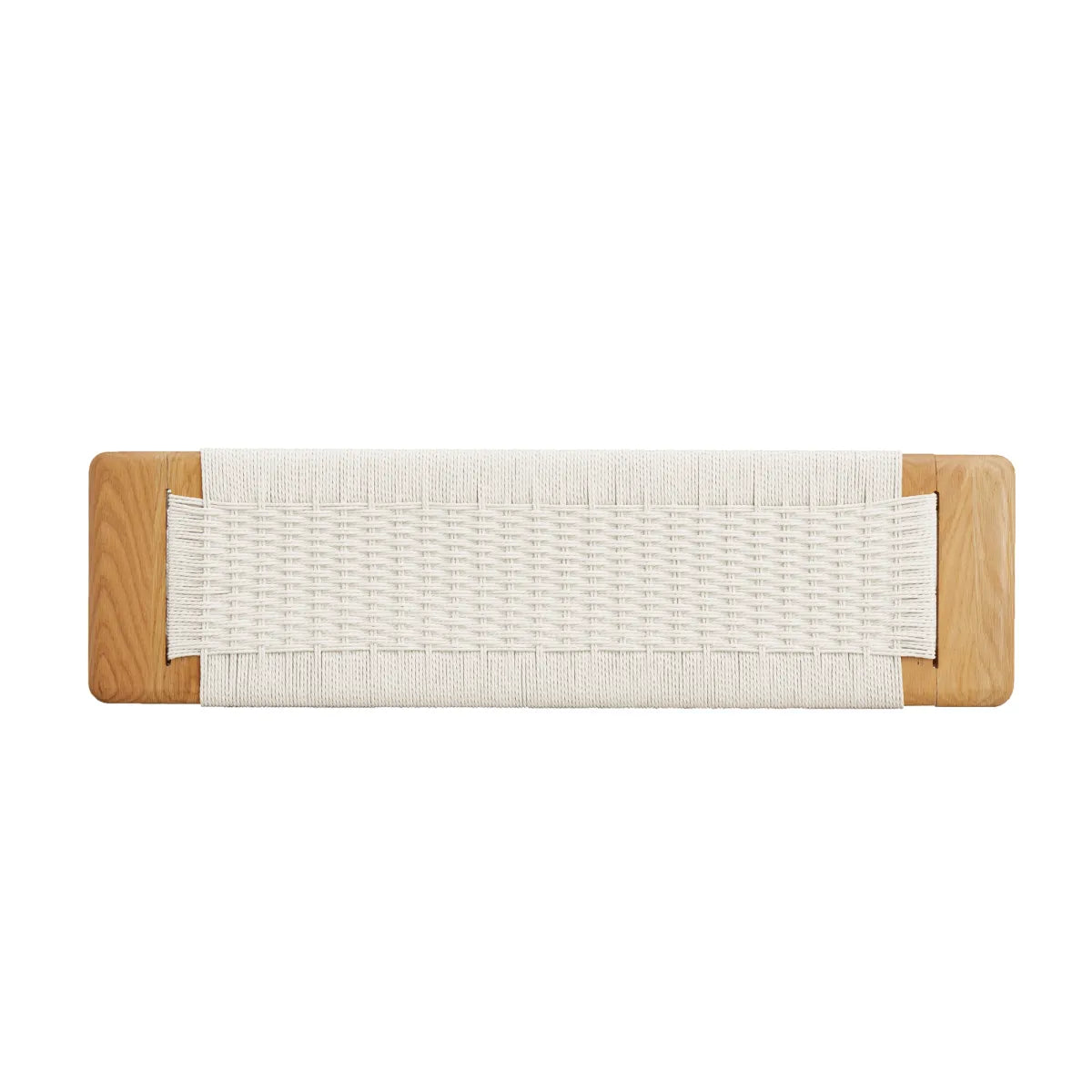 Wood Dining Bench, White