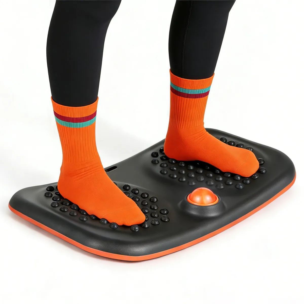 Curved Wooden Balance Board – Wobble Trainer for Core Workouts