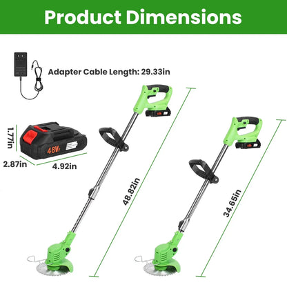 24V Cordless Grass Trimmer – Saw Blade