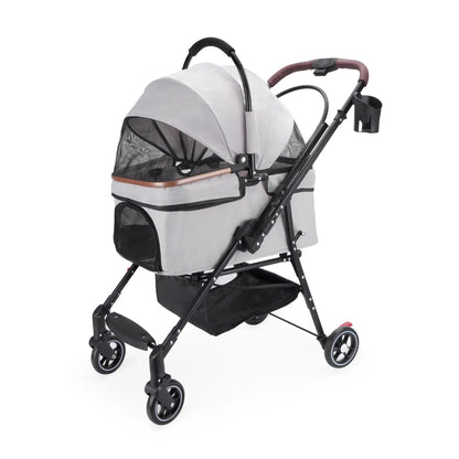 Foldable Pet Stroller for Small Dogs and Cats