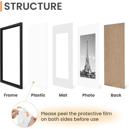 5-Piece Black Gallery Wall Picture Frame Set – Photo & Artwork Frames