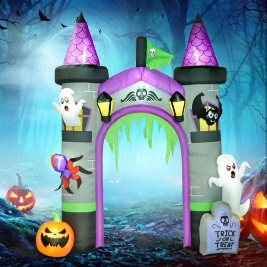 Inflatable Halloween Archway with LED Lights