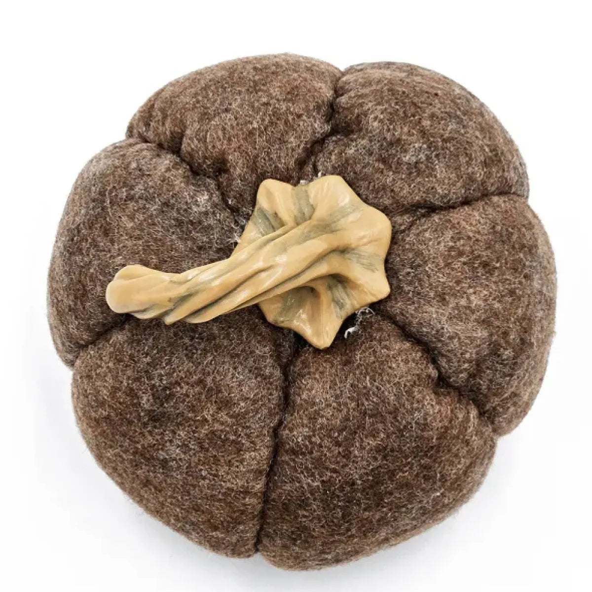 Set of 3 Decorative Fall Pumpkins, Brown