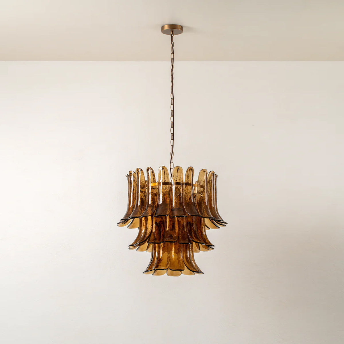 Light luxury three-layer chandelier