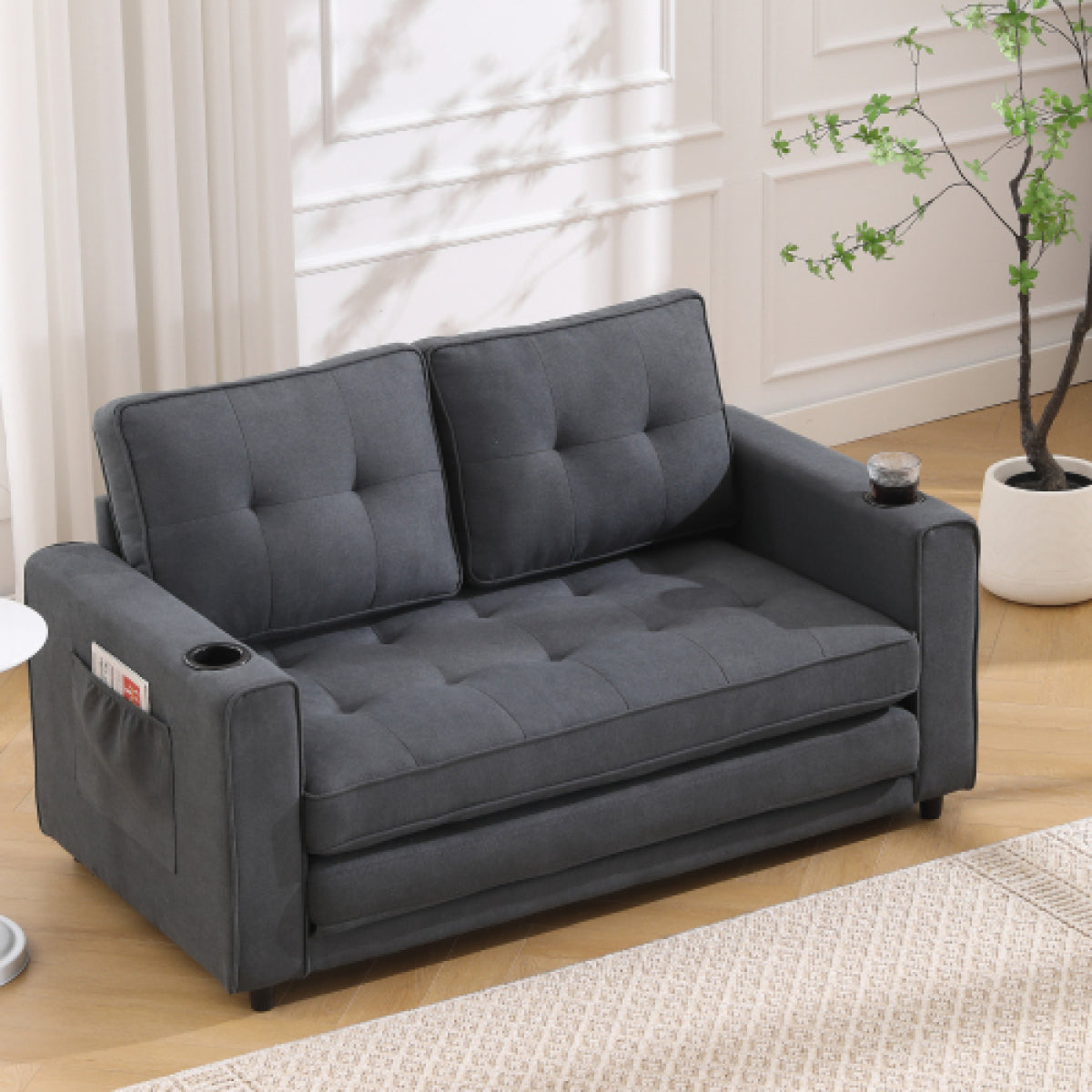 3-in-1 Convertible Futon Sofa Bed detail