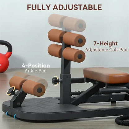 Adjustable Sissy Squat Machine – All-in-One Home Gym Leg and Ab Trainer