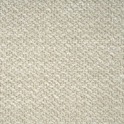 Beige Fabric Accent Chair with Walnut Frame