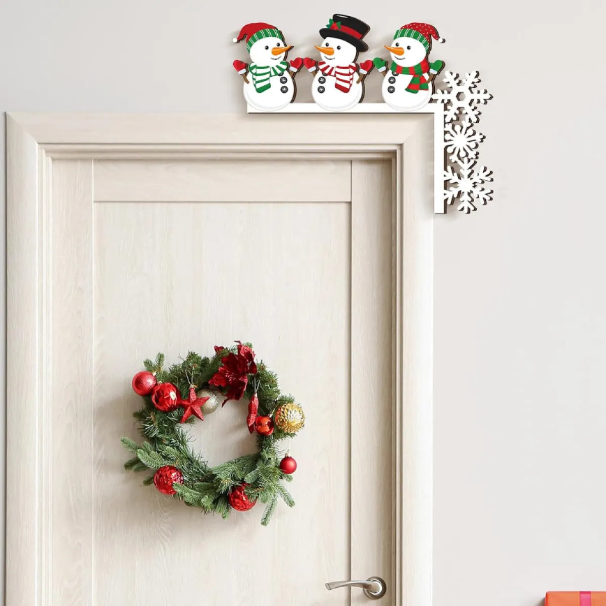 6 Pcs Christmas Door Corner Frame Decoration Set