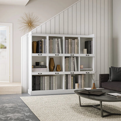 10-Shelf Bookcase, White – view 4