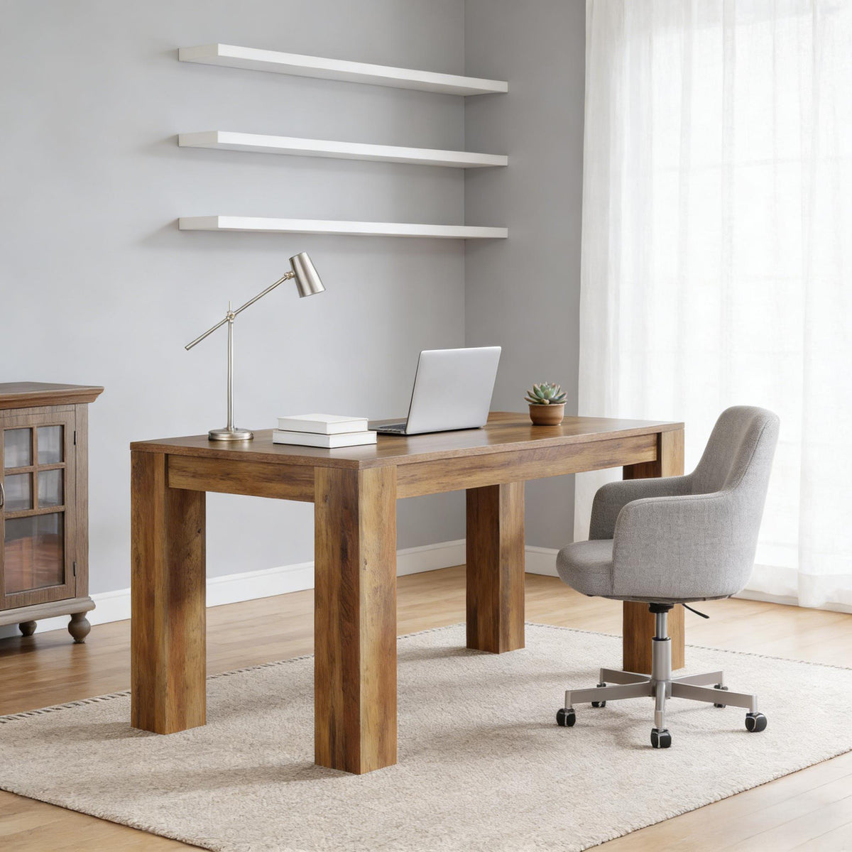 Versatile writing desk, rustic brown