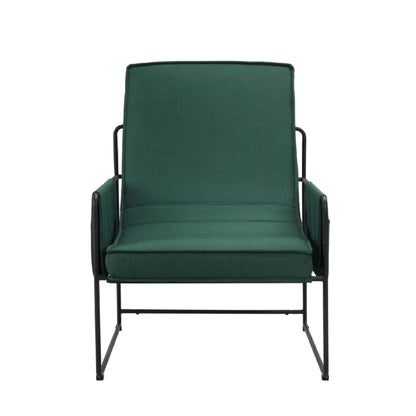 Sling Accent Chair with Removable Cushion, Green