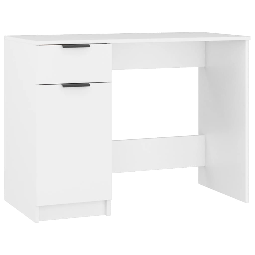 Textured engineered wood desk, 100cm