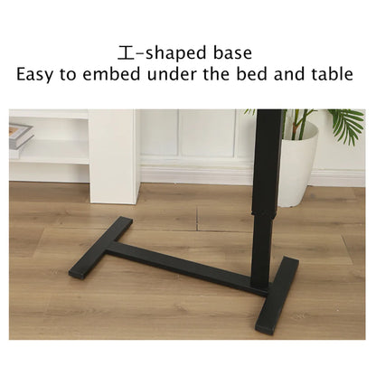 Overbed Rolling Laptop Desk – Tilting Adjustable Height Table