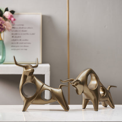 Decorative animal ornament set of two