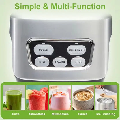 Countertop Smoothie Blender – 3 Portable BPA-Free Cups, 23/34/60 oz
