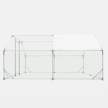 10' x 13' Galvanized Metal Walk-In Chicken Coop Run