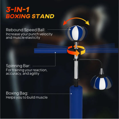 Height-Adjustable Speed Bag Platform – Freestanding Boxing Training Stand