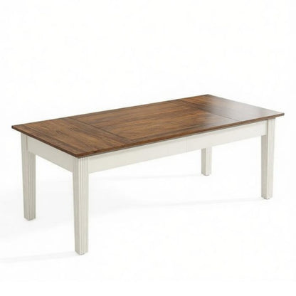Sturdy MDF home office desk, natural wood