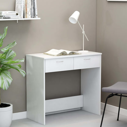 Engineered wood desk with drawer, 80cm