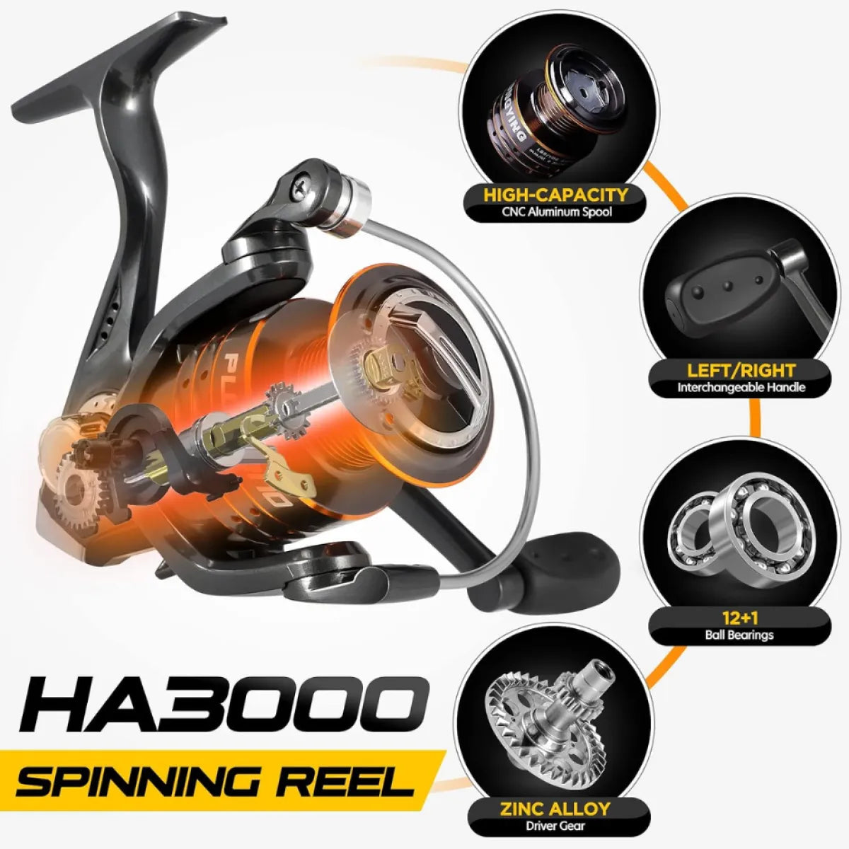 Telescopic Carbon Fiber Fishing Rod and Spinning Reel Combo