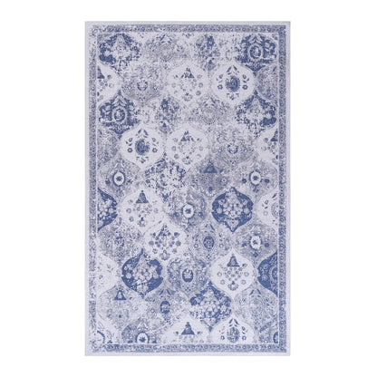 Washable Area Rug, Blue
