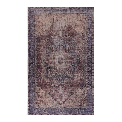Washable Area Rug, Burgundy