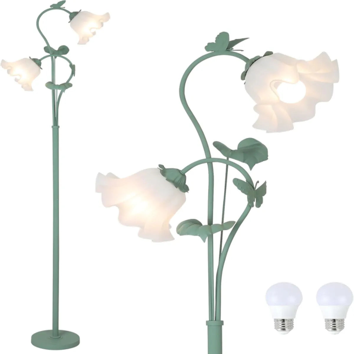 Floral Floor Lamp detail view