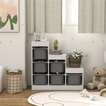 Large Toy Storage Organizer – Multi-Bin Playroom Shelving Unit