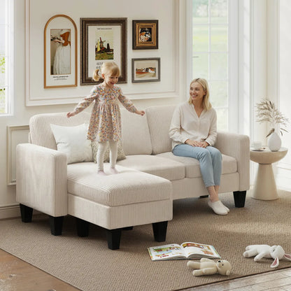 Reversible Chaise Sectional Sofa – view 2