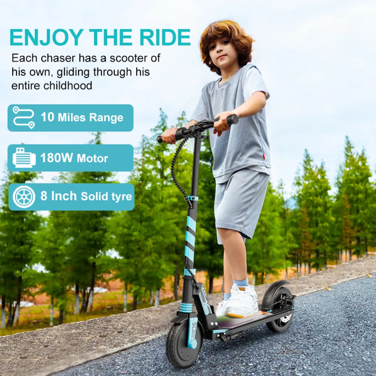 E200 Electric Scooter for Kids – Folding Ride-On