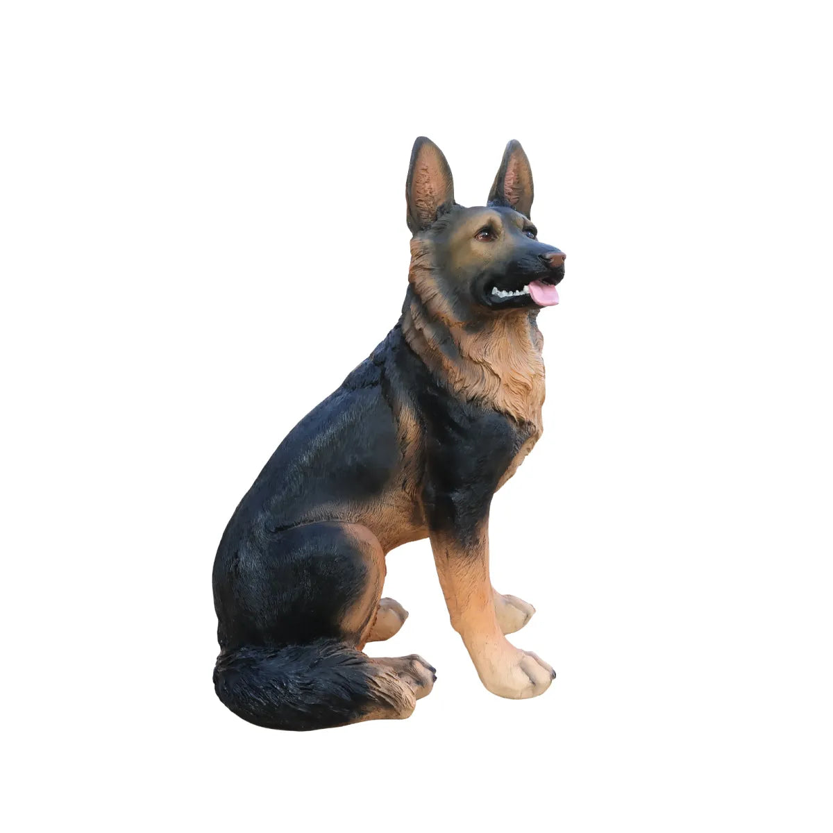 German Shepherd Garden Statue, Brown