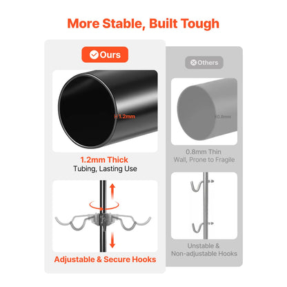 4-Bike Vertical Stand – Freestanding Space-Saving Bicycle Storage Rack