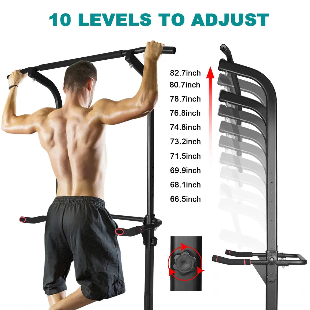 Power Tower Pull-Up Dip Station for Home Gym Strength Training