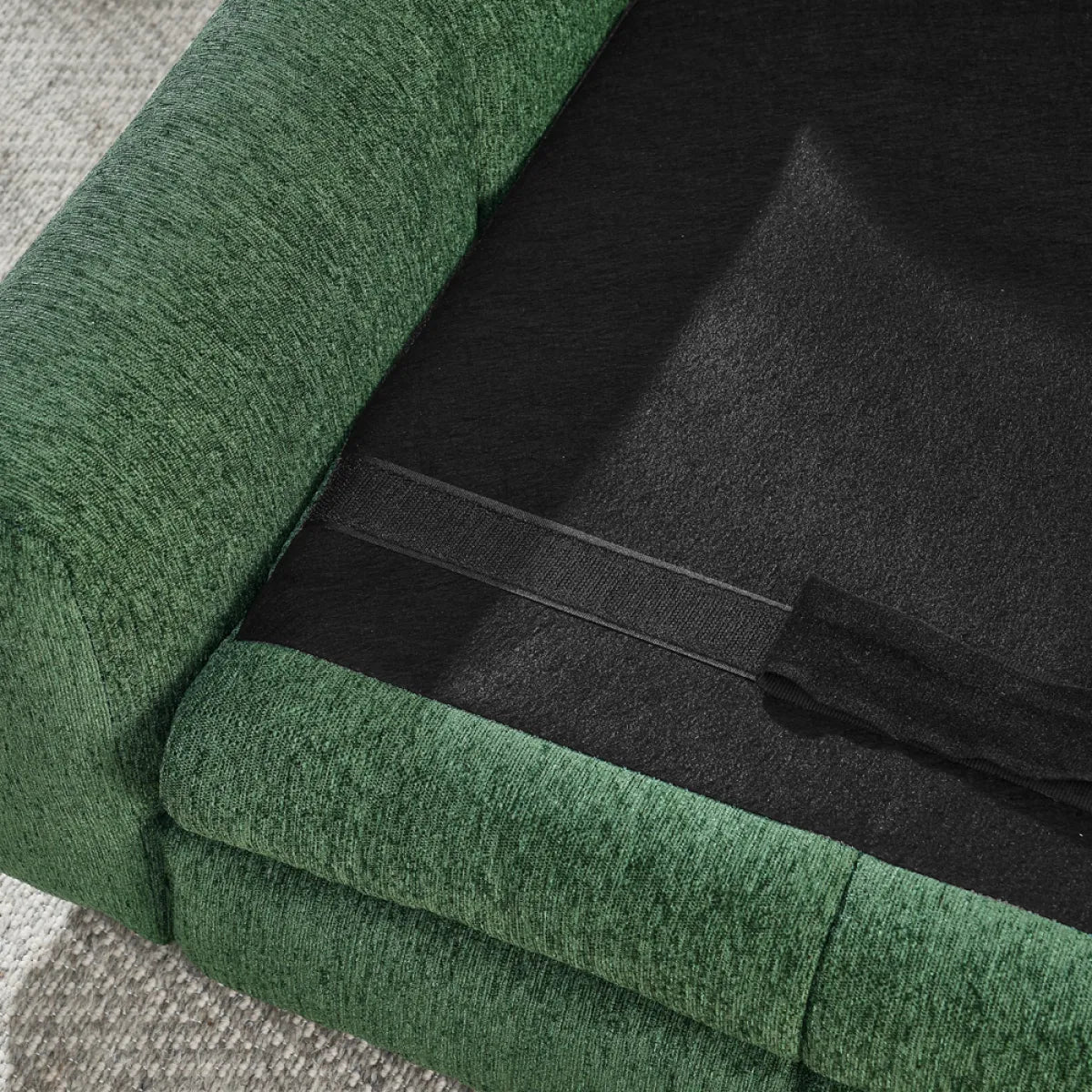 Elevated Dog Sofa Bed for Large Dogs, Olive Green