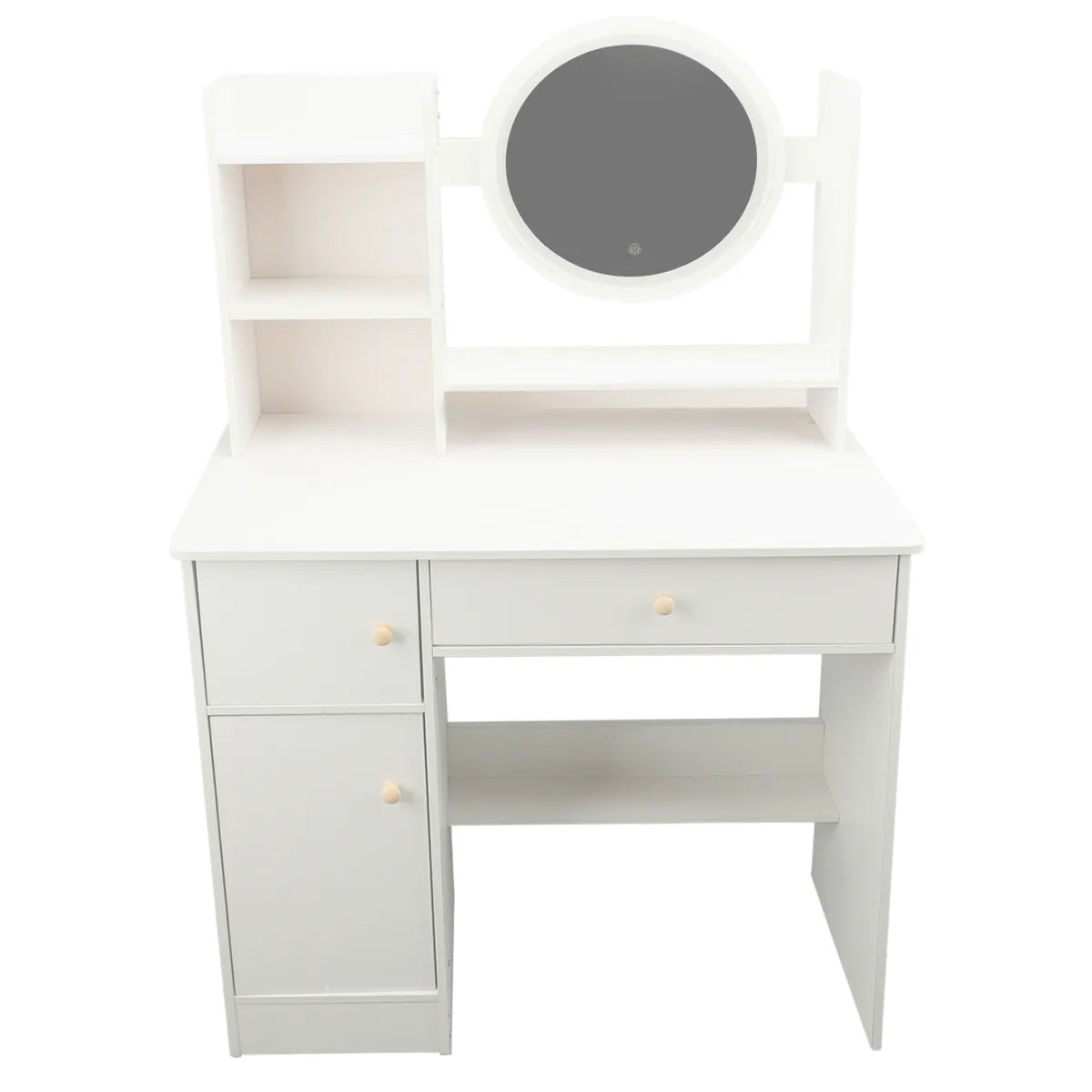 LED Vanity Desk with Lighted Mirror & 2 Drawers – view 2