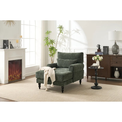 Modern Upholstered Chaise Lounge Chair