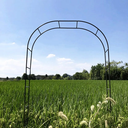 Metal Garden Arch Trellis – Adjustable Arbor for Climbing Plants