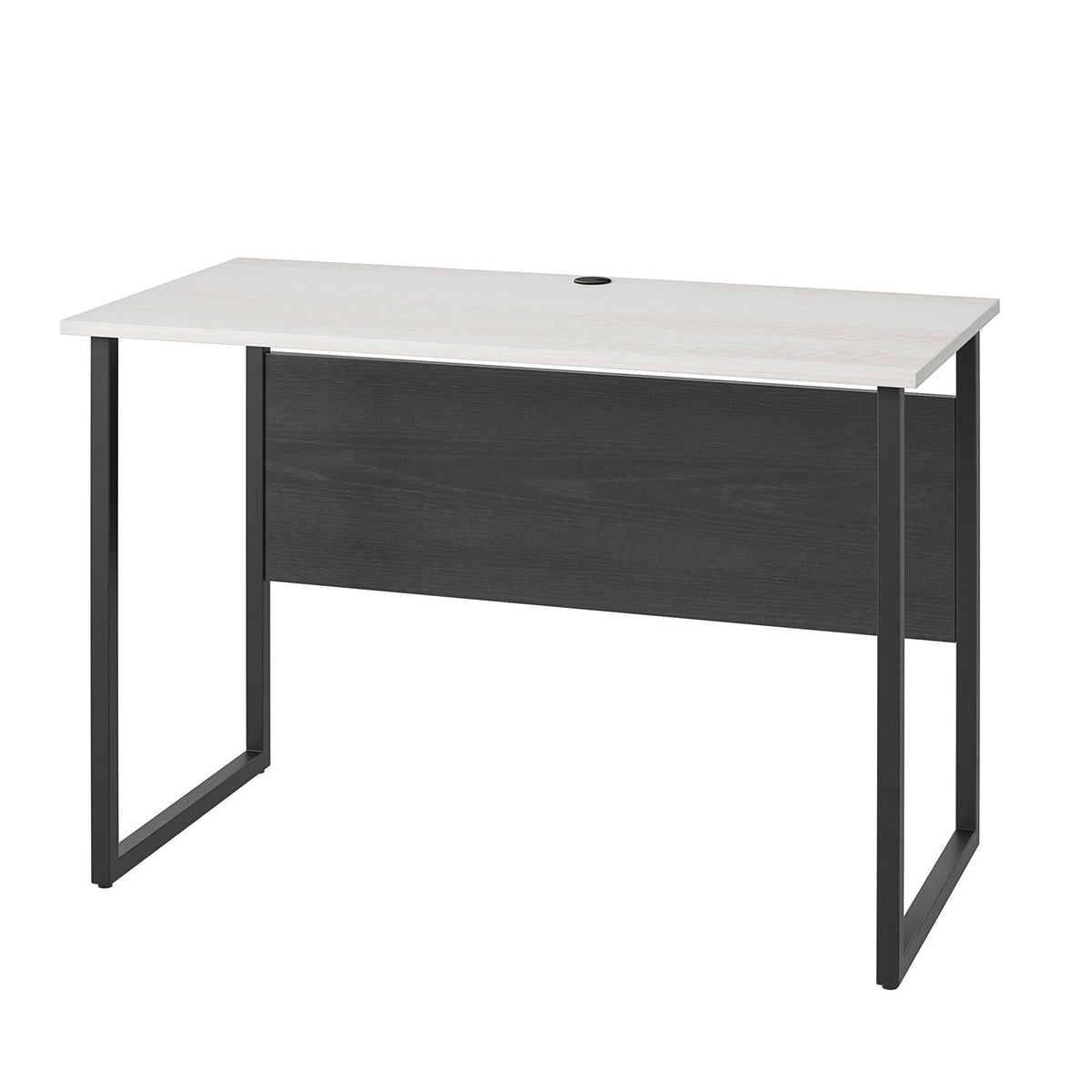 Sorina writing desk, white and light oak
