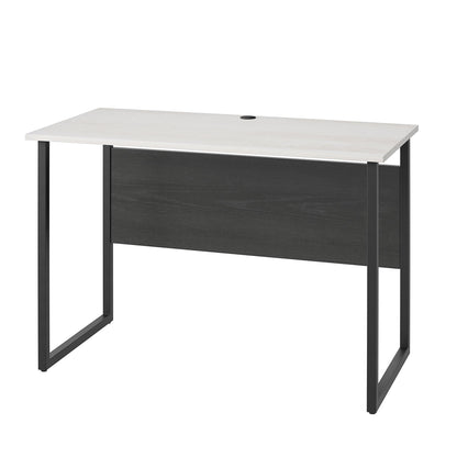 Sorina writing desk, white and light oak